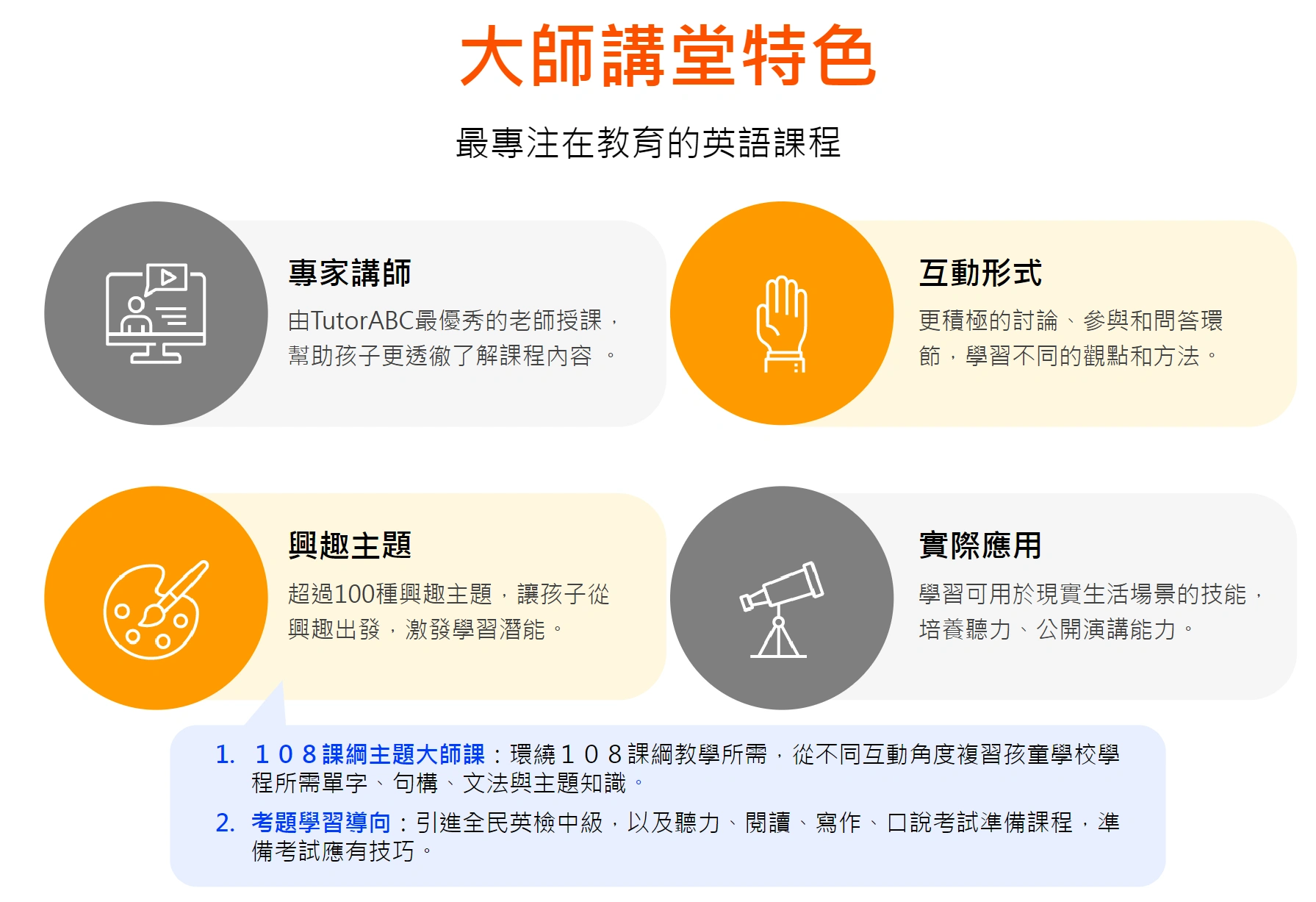 大師講堂特色介紹